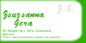 zsuzsanna gera business card